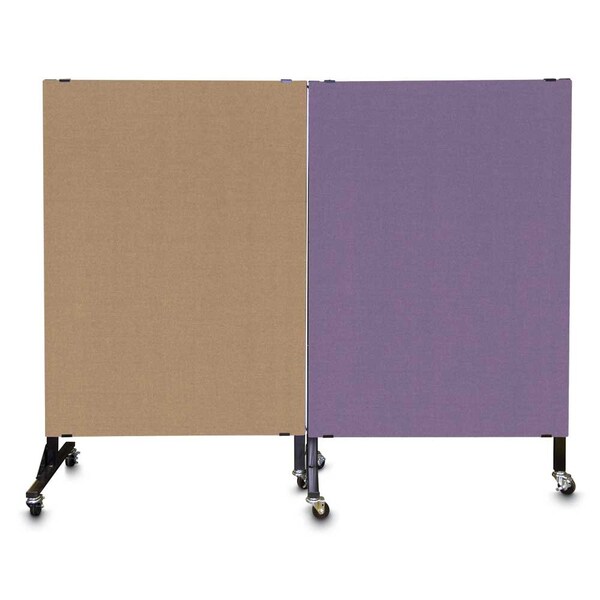 Enclosed Corkboard, 1 Door, 72"x48", 4" Fra